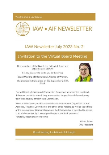 IAW newsletter [2023], 2 (July)