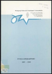 Evaluatierapport maart 1987 - maart 1989