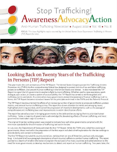 Stop trafficking! Anti-human trafficking newsletter [2020], 8 (August)