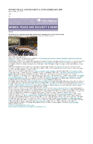 Women, Peace and Security E-News [2019], 219