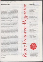 Rooie Vrouwen Magazine [1992], 6