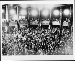 Zaal met deelnemers aan het jubileum congres van de International Woman Suffrage Alliance (IWSA) 1929