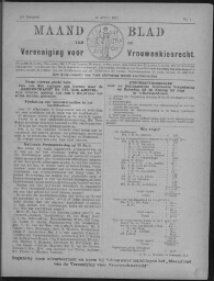 Maandblad van de Vereeniging voor Vrouwenkiesrecht  1917, jrg 21, no 4 [1917], 4