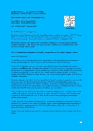 IAW action sheet [2009], October