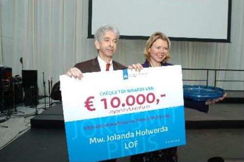 Tijdens internationale vrouwendag werd de twaalfde Joke Smitprijs aan Jolanda Holwerda uitgereikt 2009