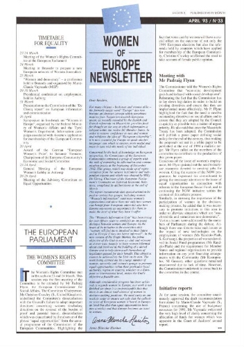 Women of Europe Newsletter [1993], 33 (Apr)