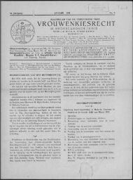Maandblad van de Vereeniging voor Vrouwenkiesrecht in Nederlandsch-Indië  1931, jrg 5, no 3 [1931],