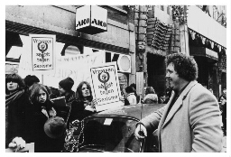 Demonstratie tegen porno en peepshows in de Reguliersbreestraat 1978
