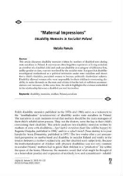 Maternal Impressions'