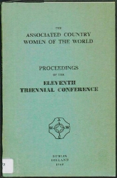 Proceedings of the eleventh triennial conference, Dublin, Ireland 1965