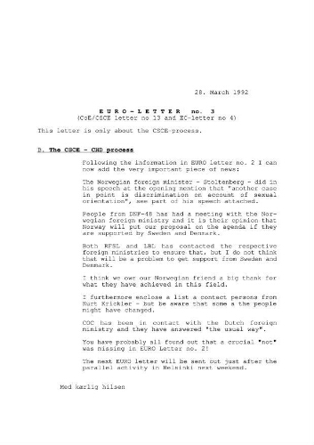 Euro-letter [1992], 3 (March)