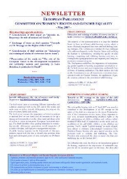 Newsletter European Parliament Committee on Women's Rigths and Gender Equality [2007], May