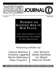 Women lawyers journal [2003], 2 (Winter)