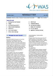WAS newsletter [2012], 1 (July)