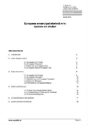 Europees emancipatiebeleid m/v