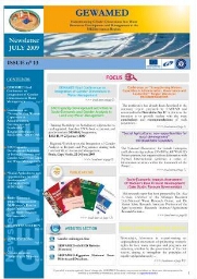 GEWAMED newsletter [2009], 13 (July)