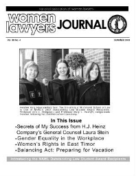 Women lawyers journal [2003], 4 (Summer)
