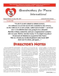 Grandmothers for Peace International [2014], Fall