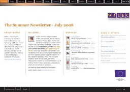 WiTEC newsletter [2008], Summer