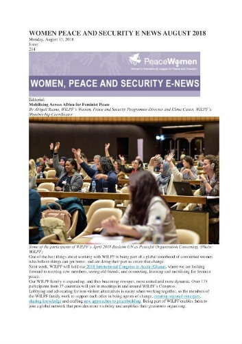 Women, Peace and Security E-News [2018], 214