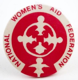Button. 'National Women's Aid Federation'