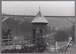 Toren met de stad Luxemburg op de achtergrond 1984