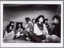 Schakelklas buitenlandse meisjes in Scholengemeenschap De Brug. 1991