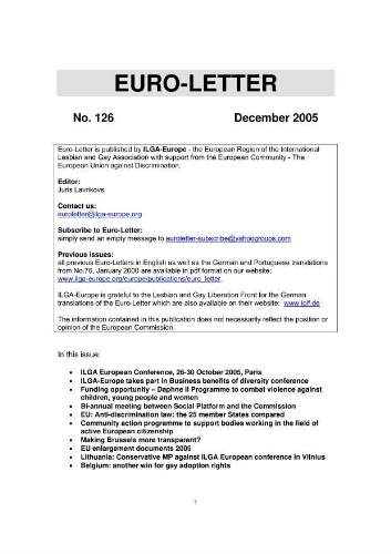 Euro-letter [2005], 126 (December)