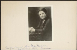 Portret van Belle Sherwin (1869-1955), president van de National League of Women Voters in de VS (1924-1934) 193?
