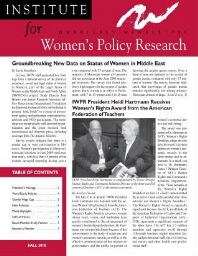 Institute for Women's Policy Research [2010], Fall