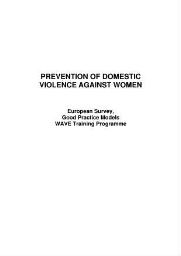 Prevention of domestic violence against women