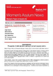 Women's asylum news [2010/2011], 98 (December/January)