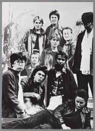 Collage van de redaktie van het lesbisch gedeelte Sek. 1980