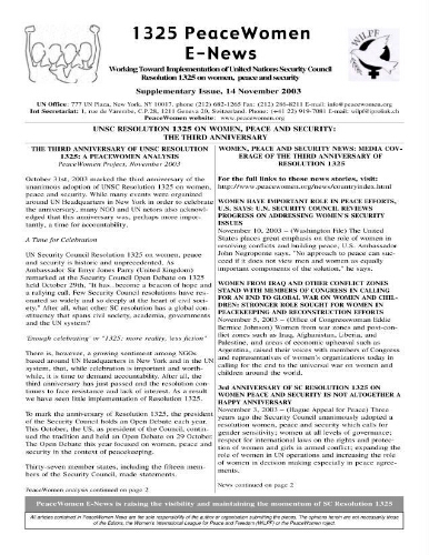 1325 Peace Women E-News [2003], 32Supplement